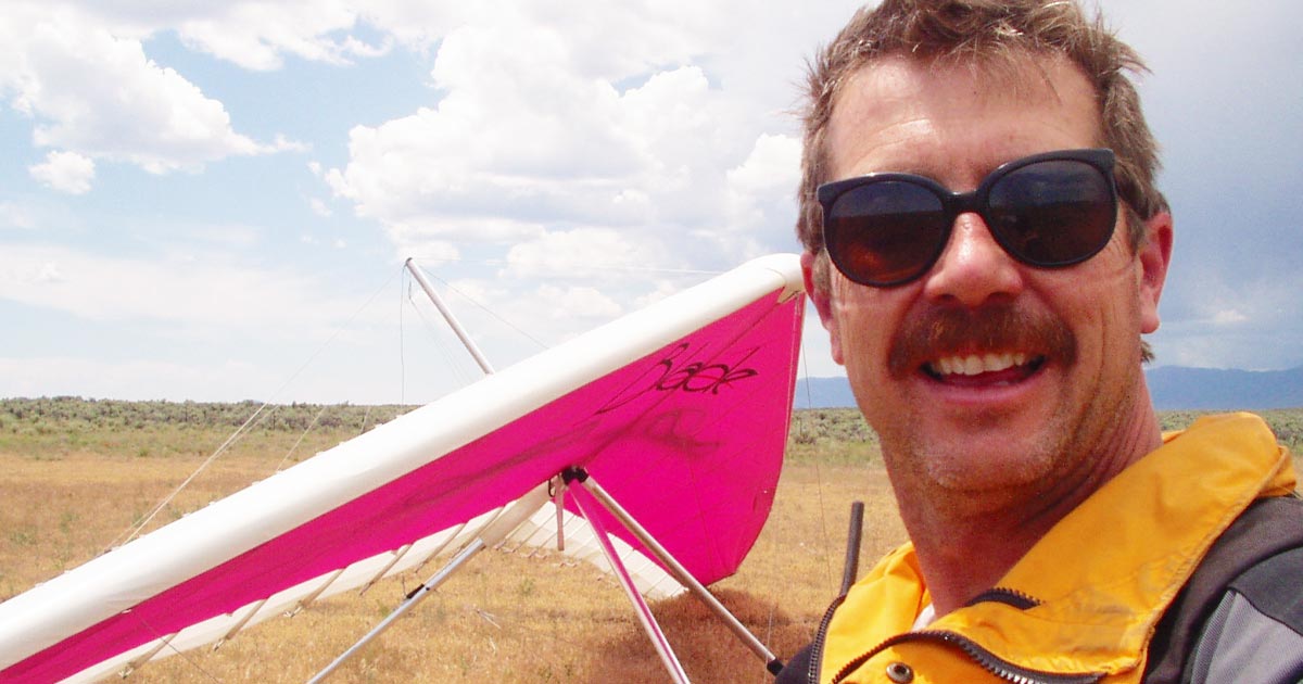 Photo of sky surfing specialist John Kangas.