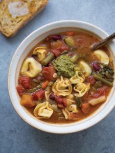 photo of tortellini minestrone
