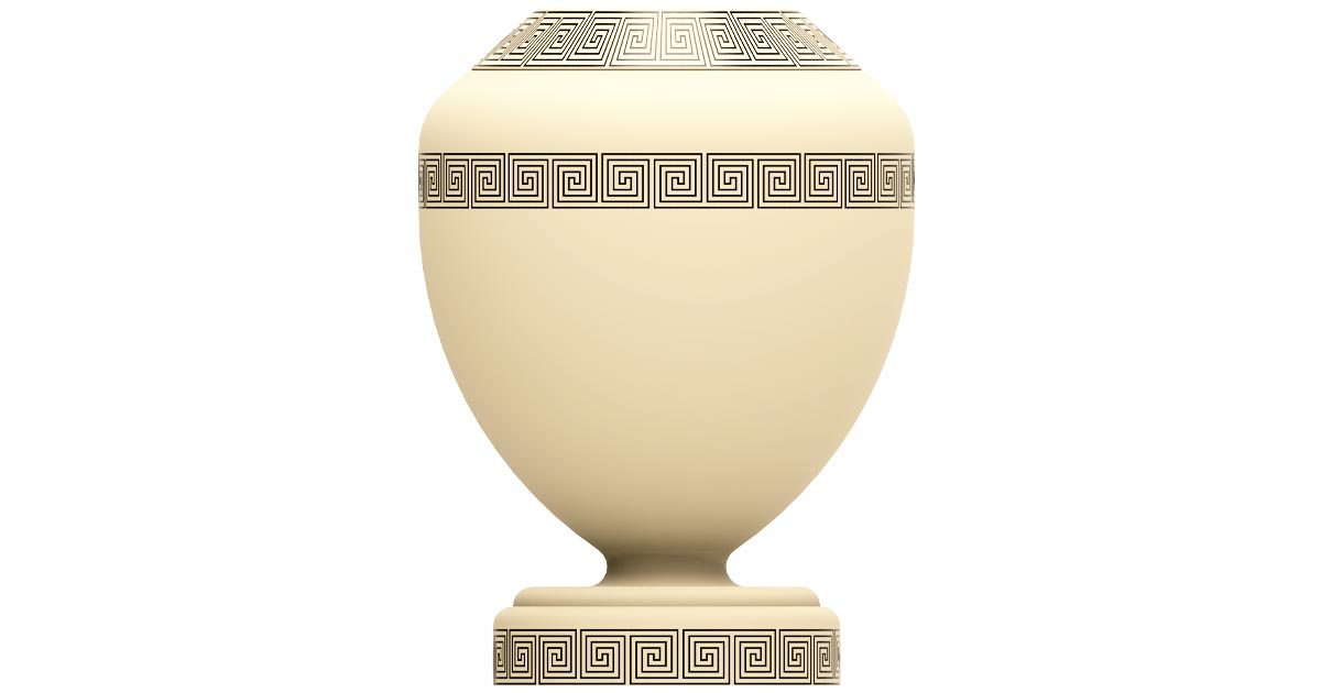 urn for holding cremated ashes