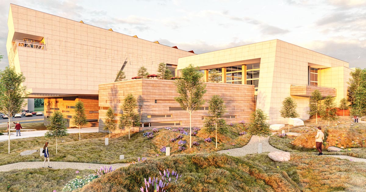 Architecture rendition of Helena's new Heritage Center