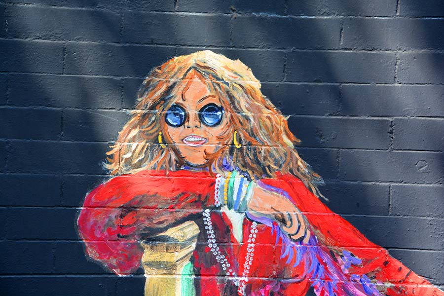 Janis Joplin mural