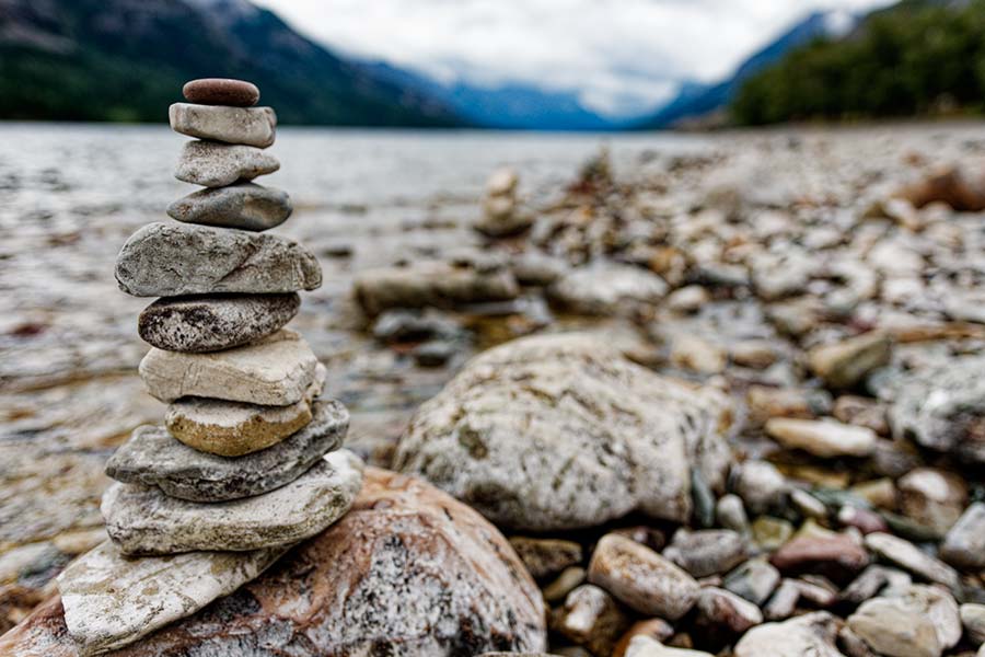 Balancing stones.