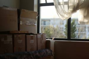 Stacks of boxes