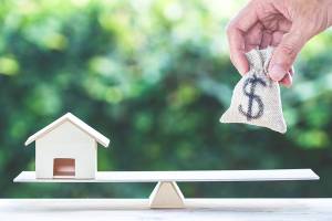 Reverse mortgage concept.